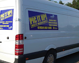 Branded Pic It Up waste removal van